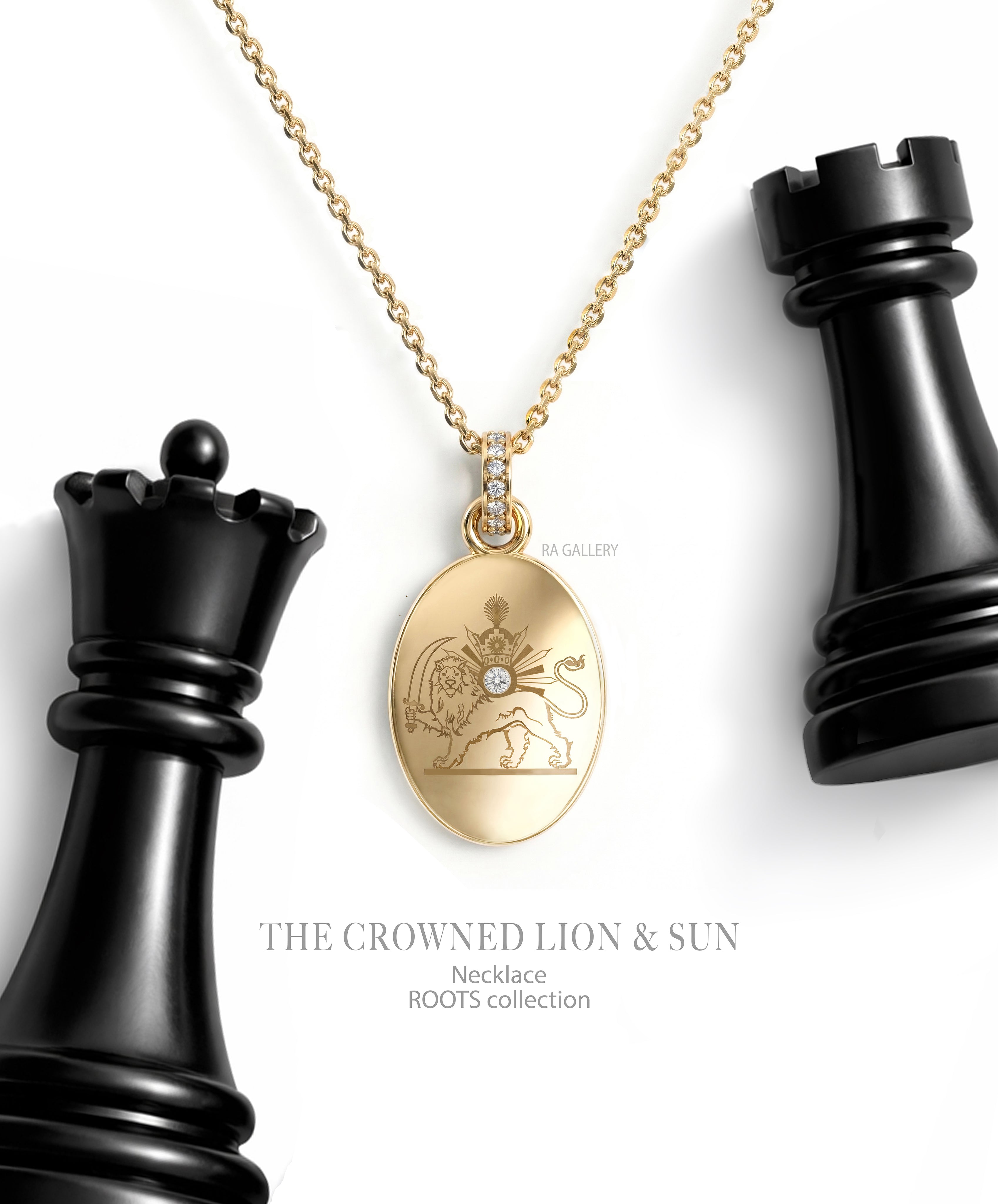 Lion Radium The Crowned Lion & Sun– RA Gold Gallery